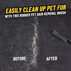 Professional Rubber Pet Hair Removal Brush